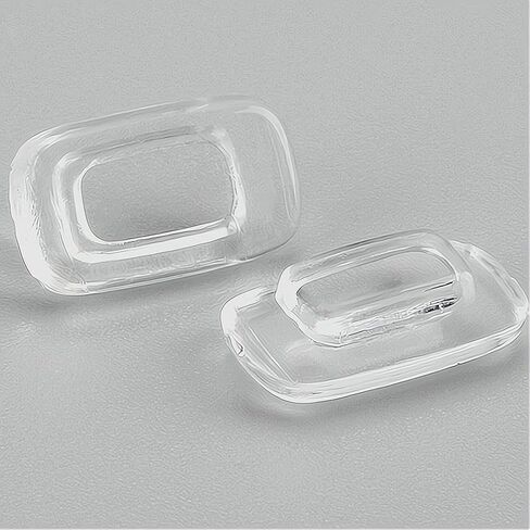 وسادات أنف للنظارات الشمسية، 5 أزواج من نظارات الأنف من BEHLINE، قطعة أنف مستطيلة من السيليكون الناعم، مجموعات إصلاح أجزاء الأنف لمعظم إطارات النظارات (11 مم، شفاف) in Kuwait