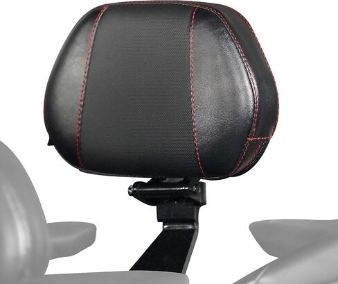 Show Chrome Ballistic Passenger Backrest For Can-Am Ryker With Red Stitch 600 900 Made in USA 41-420CRED in Saudi Arabia