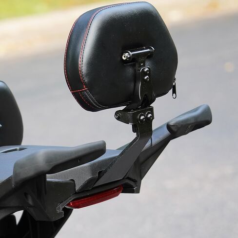 Show Chrome Ballistic Passenger Backrest For Can-Am Ryker With Red Stitch 600 900 Made in USA 41-420CRED in Saudi Arabia