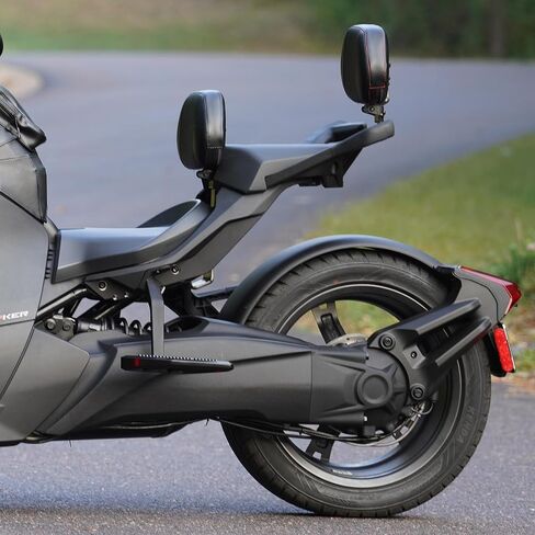 Show Chrome Ballistic Passenger Backrest For Can-Am Ryker With Red Stitch 600 900 Made in USA 41-420CRED in Saudi Arabia