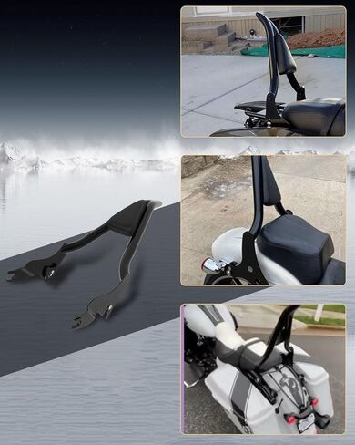 وسادة مسند الظهر الخلفية للركاب قابلة للفصل تناسب 2009-2022 لـ Harley Davidson CVO Road Glide/Touring Road King/Road Glide/Street Glide FLHR FLHX FLHT FLTR in Kuwait