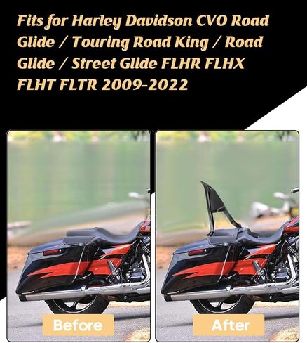 وسادة مسند الظهر الخلفية للركاب قابلة للفصل تناسب 2009-2022 لـ Harley Davidson CVO Road Glide/Touring Road King/Road Glide/Street Glide FLHR FLHX FLHT FLTR in Kuwait