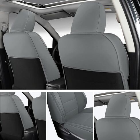 Faux Leather Seat Cover Set for Toyota RAV4 2020-2023 XLE LE XLE Premium Limited Base SUV, Breathable and Water-Resistant, Include Seat Covers for Front and Rear Seats (Beige) in Saudi Arabia