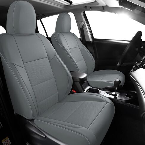 Faux Leather Seat Cover Set for Toyota RAV4 2020-2023 XLE LE XLE Premium Limited Base SUV, Breathable and Water-Resistant, Include Seat Covers for Front and Rear Seats (Beige) in Saudi Arabia
