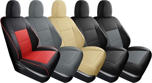 Faux Leather Seat Cover Set for Toyota RAV4 2020-2023 XLE LE XLE Premium Limited Base SUV, Breathable and Water-Resistant, Include Seat Covers for Front and Rear Seats (Beige) in Saudi Arabia
