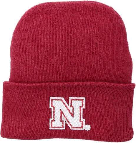 قبعة NCAA Nebraska Cornhuskers للرضع منسوجة، حديثي الولادة، أحمر in Kuwait
