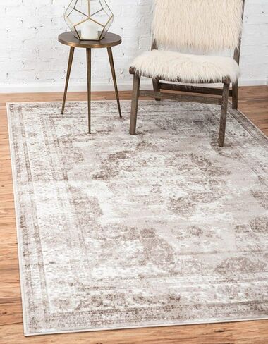 Unique Loom Sofia Collection Area Rug - Salle Garnier (7' 10" x 10' Rectangle, Beige/ Ivory) in Kuwait