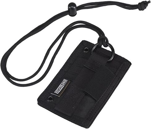 OneTigris Tactical ID Card Holder Hook & Loop Patch Badge Holder Neck Lanyard Key Ring and Credit Card Organizer in Saudi Arabia