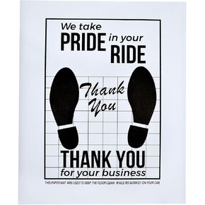 Car Paper Floor Mats, 50 Pcs Disposable Floor Cars, Used to Protect Customers' Cars When Car Detailing. When The Car Mall Provides Service to Customers. When it Rains with Wet Shoes to Enter The Car