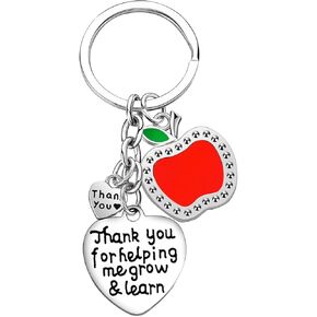 Nimteve Teacher Keychain شكرًا لك هدايا شكرًا لك على مساعدتي في النمو وتعلم المجوهرات تقدير المعلم
