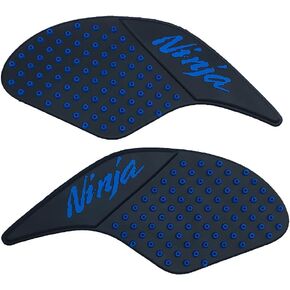 Blue Gas Fuel Tank Pad Traction Side Fuel Knee Grip Decal Compatible with Kawasaki Ninja 250 300 2008-2016