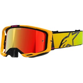 ALPINESTARS VISION 8 MX ATV MTB OFF ROAD GOGGLE (Black - Mirror Red Lens)