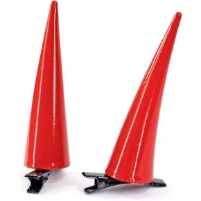 C-ZOFEK Red Cosplay Horns Hair Clips Headwear for Christmas/Halloween Accessaries