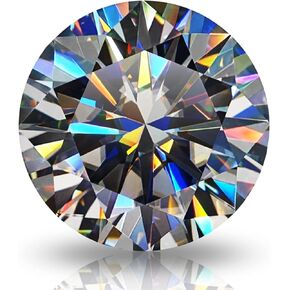 Moissanite D Color Simulated Diamond Loose Stone Round Brilliant Cut Excellent Cutting VVS Clarity for Jewelry Making Gifts for Women Men