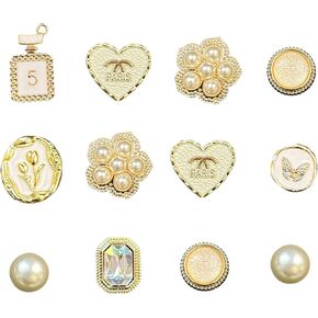 Bling Shoe Charms, Gold Shine Shoes Accessories, Cute Designer Shoe Decoration Jewels