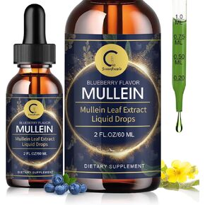 (2 عبوة) قطرات mullein للرئتين - مستخلص أوراق mullein عالية الفاعلية لإزالة السموم والتطهير الرئوي ، ودعم الجهاز التنفسي ، المناعي ، الجهاز الهضمي ، صبغة سائل موللين الطبيعية ، غير المعدلة وراثيا ، 4 فلوريدا أوقية