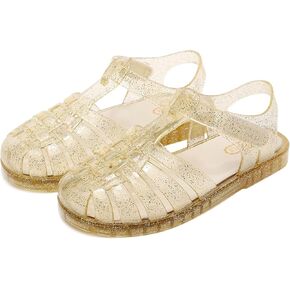 صندل الهلام للفتيات ، مغلق أخمص القدمين الأميرة زي فستان صيفي أحذية الصياد الشاطئ المطاط الوحيد in Kuwait