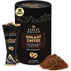 Premium Shilajit Coffee – Infused with Pure Himalayan Shilajit for Energy, Focus & Stamina – Adaptogenic Coffee for Vitality & Wellness (30 Count)