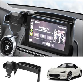 FIILINES Dashboard Storage Tray&Phone Holder for 2016-2023 Mazda MX-5 MX5 Miata/2016-2021 CX-3 CX3/2014-2016 Mazda3(Fit 7" Touch Screen) Dash Center Console Organizer Phone Mount Interior Accessories