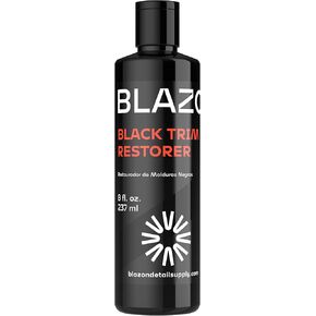 Black Trim Restorer- Instantly Restore Faded Black Plastic Vehicle Trim to Like New Condition- MAX Strength Dye-Infused Formula- Covers Scratches & Scuff Marks– UV Ray Shield– Lasts 6+ Months