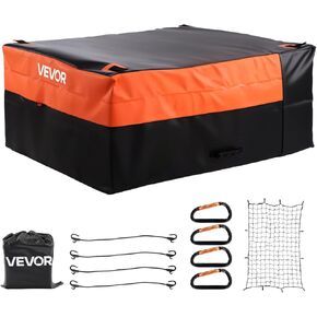 VEVOR Truck Bed Cargo Bag, Waterproof 840D PVC, 51.18 x 40.16 x 21.85 in (26 Cu. ft), Heavy Duty Cargo Bag for Truck Bed with Bungee Cords, Net and Carabiners, Fits a Variety of SUV & Pickup Trucks