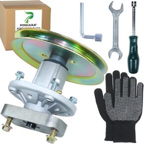 Pre-Greased GY20785 Spindle Assembly with GX20367 Spindle Pulley Replace GY20050 UC23728 for John Deere L100 L105 L107 L108 L110 L111 L118 108-14.5 108-17HS 1642HS L17.542 L1742 Lawn Tractors