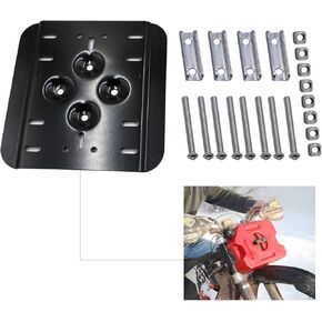 LOSTAR Single Mounting Plate for J-e-e-p, ATV, UTV, Polaris RZR, Yam-aha, Can-Am, Hon-da, Fuel Cans
