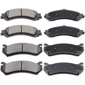 ECCPP D834 D785 Ceramic Brake Disc Pad fit for Cadillac Escalade EXT ESV,for Chevy Avalanche Silverado Suburban 1500/Tahoe,for GMC Yukon/Sierra 1500,Front Rear