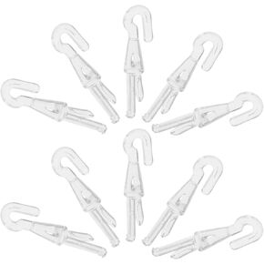 Housoutil 12pcs السنانير العمياء العمودية ، مادة شفافة ، POM ، التحكم في إمالة العصا ، الاستخدام الداخلي