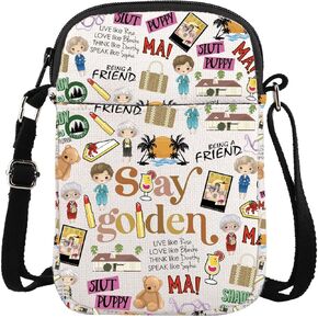 أخوات Ensianth Movie Messenger Bag Golden Sisters هدية Golden Dorothy Sophia Blanche Rose Fans Crossbody Bag مع Zipper