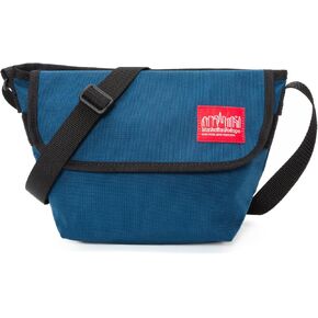 Manhattan Portage Mini NY Messenger Bag With Zip Pocket And Spacious Compartment Water Resistant Cordura 1000D (Navy)