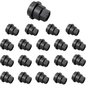 20 Pcs Wheel Lug Nut Cover Caps Black Plastic 15661036 Replacement for Chevrolet S10 Blazer GMC Jimmy Sonoma 560-5116