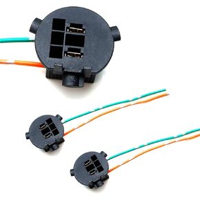 TOPKU One Pair OE-Spec H7 Bulb Socket Retainer Holder Adapters Compatible with Hyundai 2012-2018 Veloster, 2013-2016 Genesis Coupe