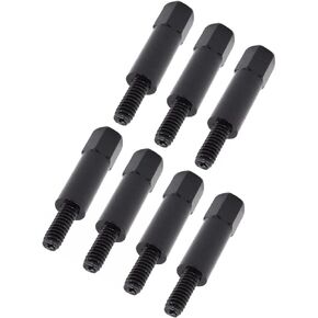 7 PCS/Set Black Cover Bolt Set Jeep AMC L6 Steel 2PC صمام الغطاء عقد نوبات لأسفل لـ 199 232 258 محركات 64-90 CJ5 CJ7