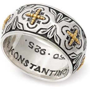 Women's Sterling Silver & 18k Gold Band Ring