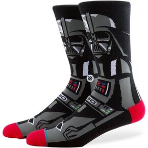 Stance Boy's Vader (Little Kid/Big Kid) Black Socks Large (2 Little Kid - 5.5 Big Kid Shoe Size)