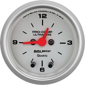 Auto Meter 4385 Ultra-Lite Clock ، 2.3125 بوصة.