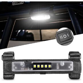 الضوء الداخلي UTV ، إضاءة RFROAD Universal Interior Dome Bar Roll Roll Bar Mount LED LED LED أضواء القفص لفة UTV PORLIS RZR ATV CAN -AM KAWASAKI CAR OFF ROAD - أبيض/أحمر