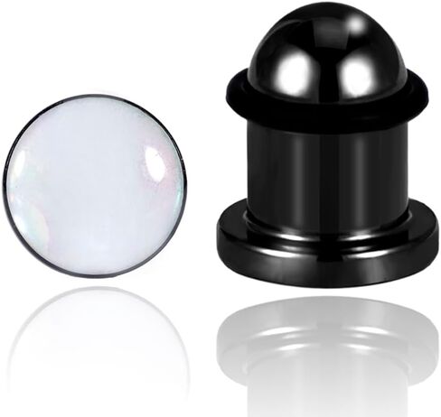 Shell Opal Ear Gauges Stretching Kit Ear Expander Plugs Short Taper Expander Solid Tunnels Body Piercing Jewelry Set in Saudi Arabia