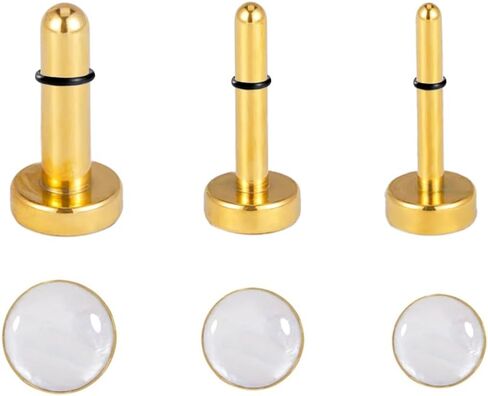 Shell Opal Ear Gauges Stretching Kit Ear Expander Plugs Short Taper Expander Solid Tunnels Body Piercing Jewelry Set in Saudi Arabia
