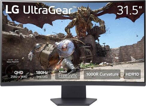 LG شاشة العاب الترا جير QHD 27 انش 27GL83A-B - IPS 1 مللي ثانية (GtG)، مع توافق HDR 10، انفيديا جي سينك وAMD فري سينك 144 هرتز، اسود in Kuwait