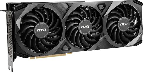 MSI Gaming GeForce RTX 3060 Ti LHR 8GB GDRR6 256-Bit HDMI/DP Torx Fan 3 Ampere Architecture OC Graphics Card (RTX 3060 Ti Ventus 3X 8G OC LHR) in Saudi Arabia