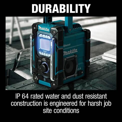 Makita XRM10 18V LXT® / 12V max CXT® Lithium-Ion Cordless Bluetooth® Job Site Charger/Radio, Tool Only in Kuwait