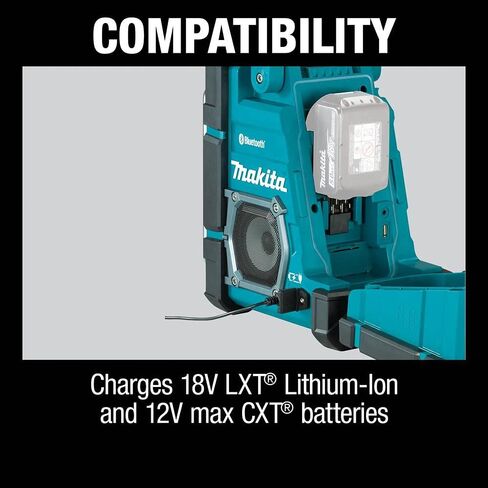 Makita XRM10 18V LXT® / 12V max CXT® Lithium-Ion Cordless Bluetooth® Job Site Charger/Radio, Tool Only in Kuwait