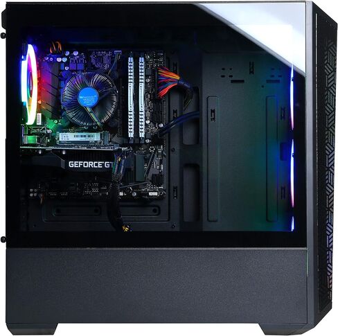 كمبيوتر CYBERPOWERPC Gamer Xtreme VR للألعاب، Intel Core i5-11400F 2.6 جيجا هرتز، 8 جيجا DDR4، GeForce RTX 2060 6 جيجا، 500 جيجا NVMe SSD، WiFi جاهز وWin 11 Home (GXiVR8060A11) in Saudi Arabia