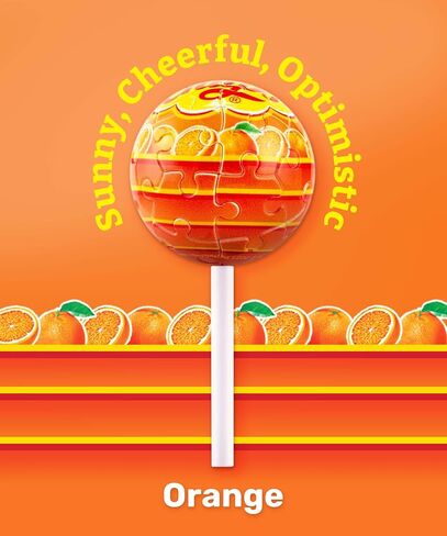 Chupa Chups x PiceRelax 3D Puzzle Keychain 24 قطعة بلاستيكية للبالغين - Chups My Flavor - Orange - حلقة مفتاح محمولة ، ملحقات ، سحر حقيبة ، سحر ، هدايا فريدة من نوعها لمحبي الألغاز [A3892] in Kuwait