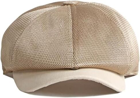 Hollow Mesh Hat Men Men's Summer Newsboy Cap قابلة للتعديل قابلة للتعديل القبعة Ivy Cap Cabbie الأيرلندية قيادة القبعات الصيد in Saudi Arabia