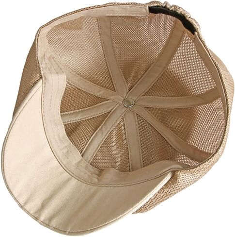 Hollow Mesh Hat Men Men's Summer Newsboy Cap قابلة للتعديل قابلة للتعديل القبعة Ivy Cap Cabbie الأيرلندية قيادة القبعات الصيد in Saudi Arabia