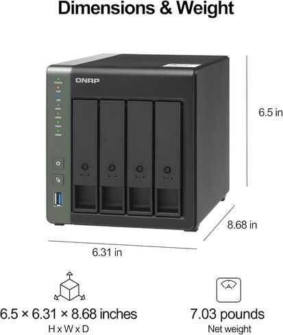 QNAP 4 Bay High-Speed NAS in Saudi Arabia