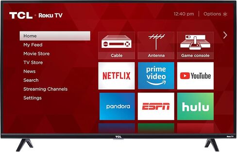 TCL 40-inch 1080p Smart LED Roku TV - 40S325, 2019 Model , Black in Saudi Arabia
